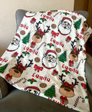 Custom name santa blanket