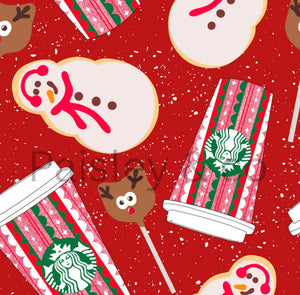 Christmas coffee blanket