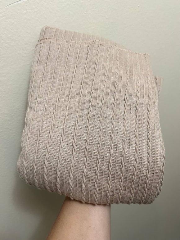 Mocha cable knit