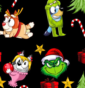 Dog grinch blanket