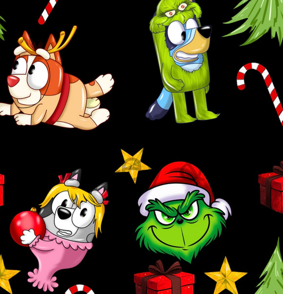 Dog grinch blanket