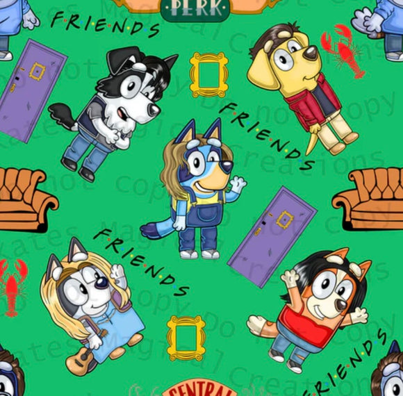 Blue dog friends