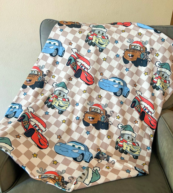 Cars christmas blanket