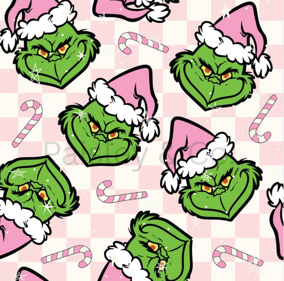 Grinch checkered blanket