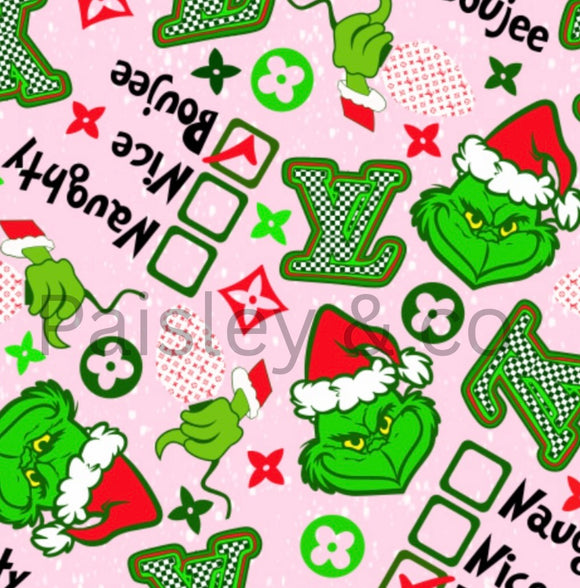 Boujee Grinch blanket