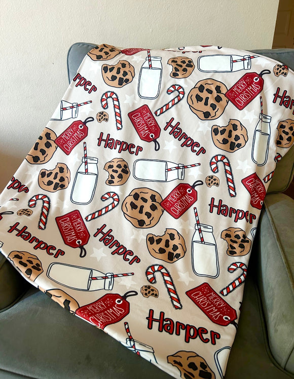 Custom name cookie blanket