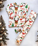 Santa and Reindeer Name PJs/outfits